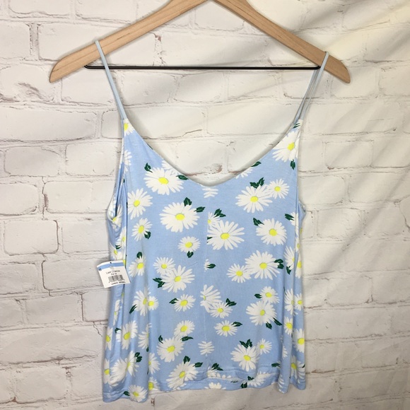 Abound Double V Daisy Print Spaghetti Strap Cami Top Size XS - Picture 5 of 7